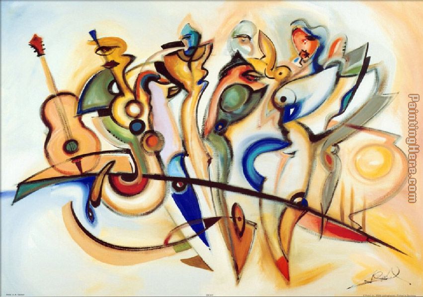Take Five painting - Alfred Gockel Take Five art painting